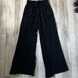 Zara Black Wide-Leg Pants S